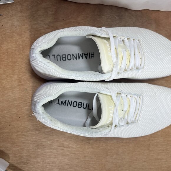 No Bull Trainer Men Size 12.5 White Low Top Superfabric Gym Shoes Sneakers